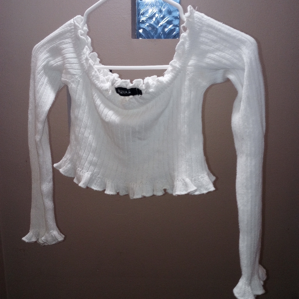 Naana off the shoulder Crop top